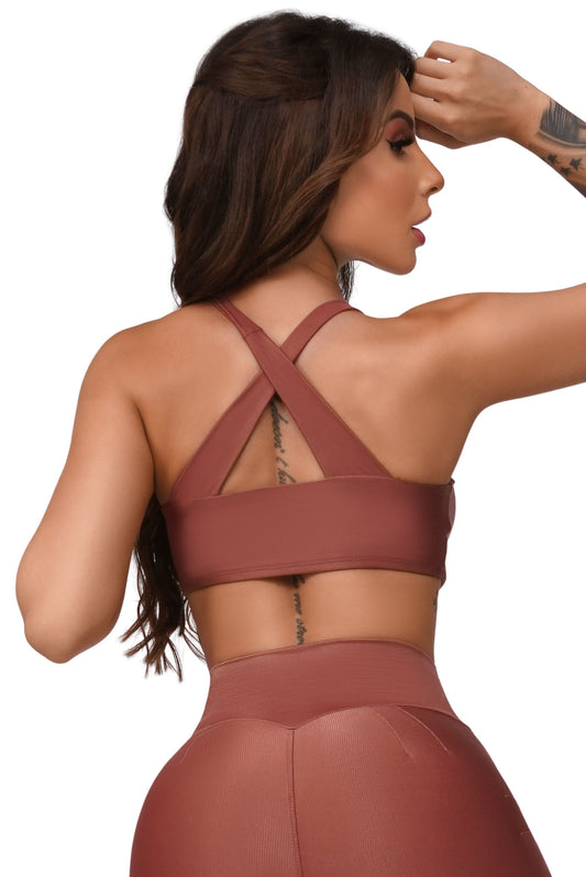 Evolved Sports Bra - Brown - Usay Buy 