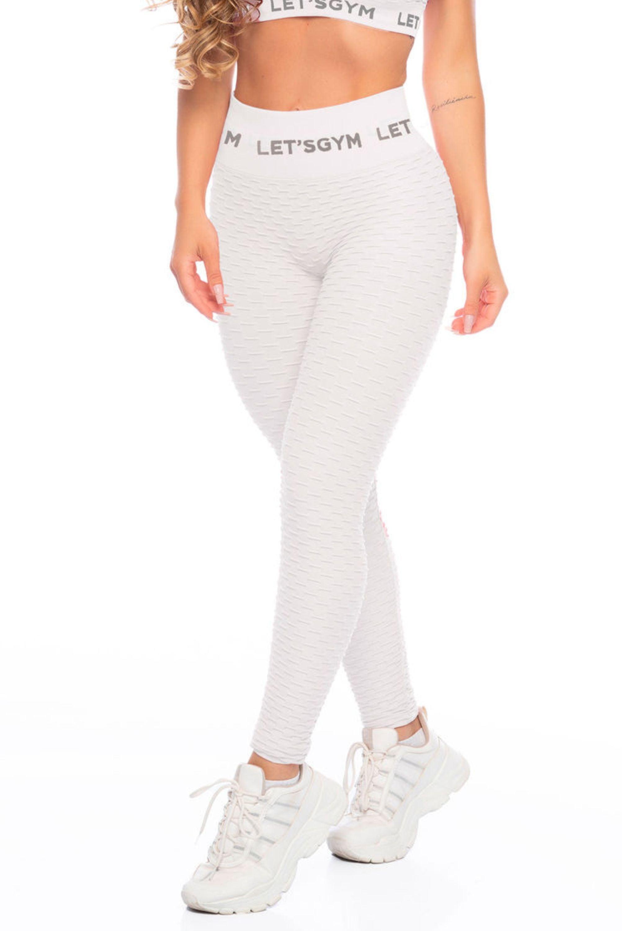 American Crime Fitness • legging white and guava flagship